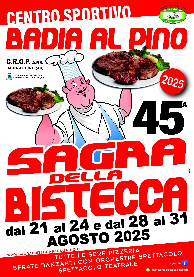 Sagra della Bistecca di<br>Badia al Pino: l'Originale!