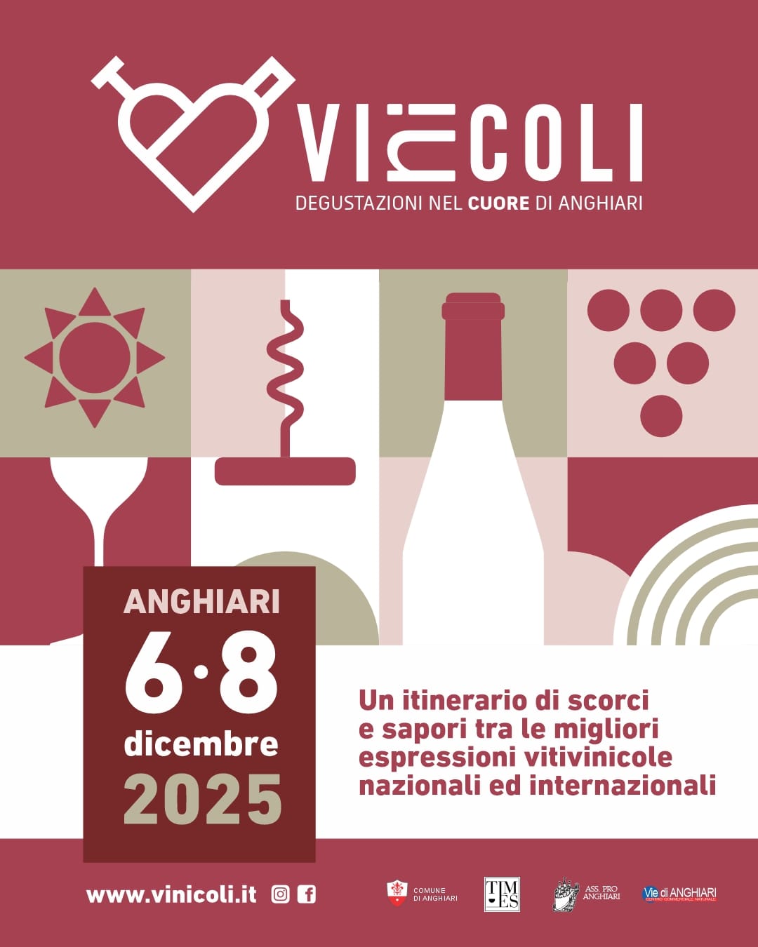 Vinicoli Anghiari<br>l'evento che<br>incanta il palato e l'anima!